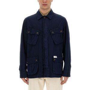 FAY Men's Field Jacket with Multiple Pockets Men BLUE Outerwear